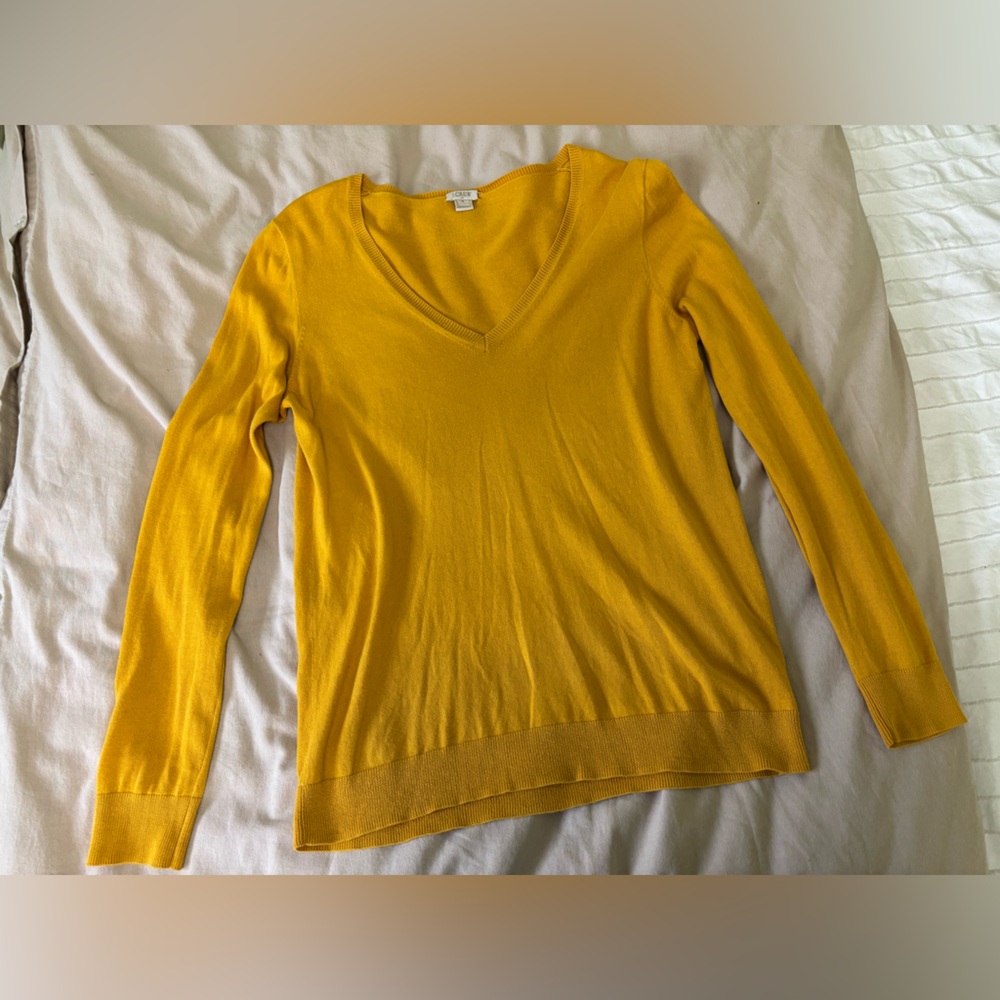J. Crew Yellow Knit Sweater